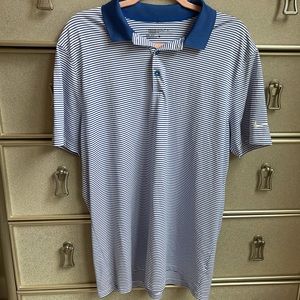 Nike | Golf Polo blue stripe sz L